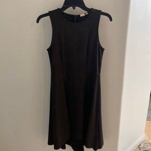 My favorite work dress! Black and tan hi-low sleeveless Gap dress